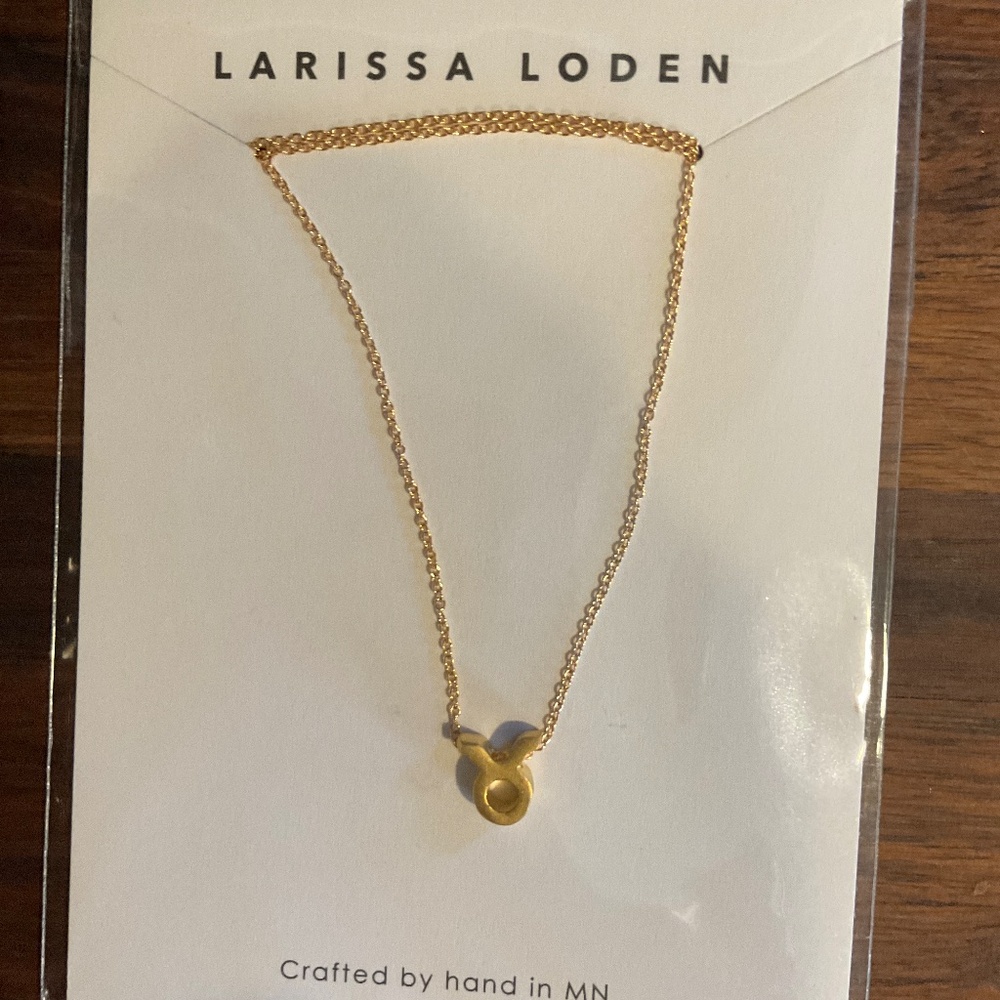 TAURUS LARISSA LODEN 24 gold plated necklace